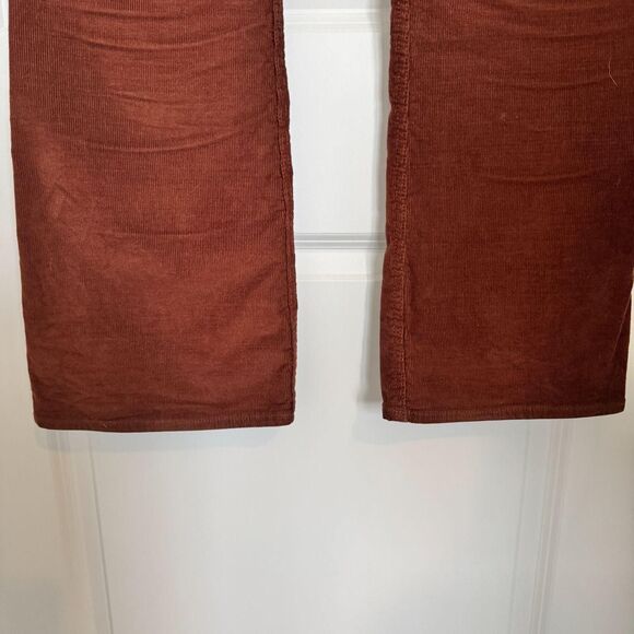 Old-navy Women's Brown Corduroy Trousers Size 10 Flare High Waisted - Picture 5 of 5